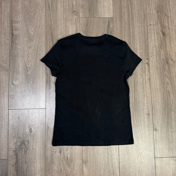 J.Crew Essential Short-Sleeve Crewneck Tee WMNS S Black Short Sleeve Lightweight - Picture 6 of 8